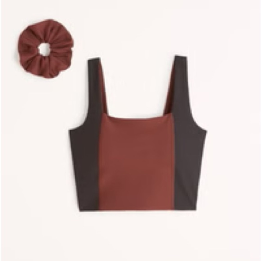 Abercrombie YPB Squareneck Slim Crop Tank